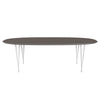 Fritz Hansen Superellipse Dining Table White/Grey Fenix Laminates, 240x120 Cm