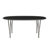 Fritz Hansen Superellipse™ Extendable Table Brown Bronze/Black Fenix Laminates, 270x100 Cm