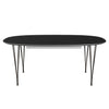 Fritz Hansen Superellipse Extendable Table Brown Bronze/Black Fenix Laminates, 300x120 Cm