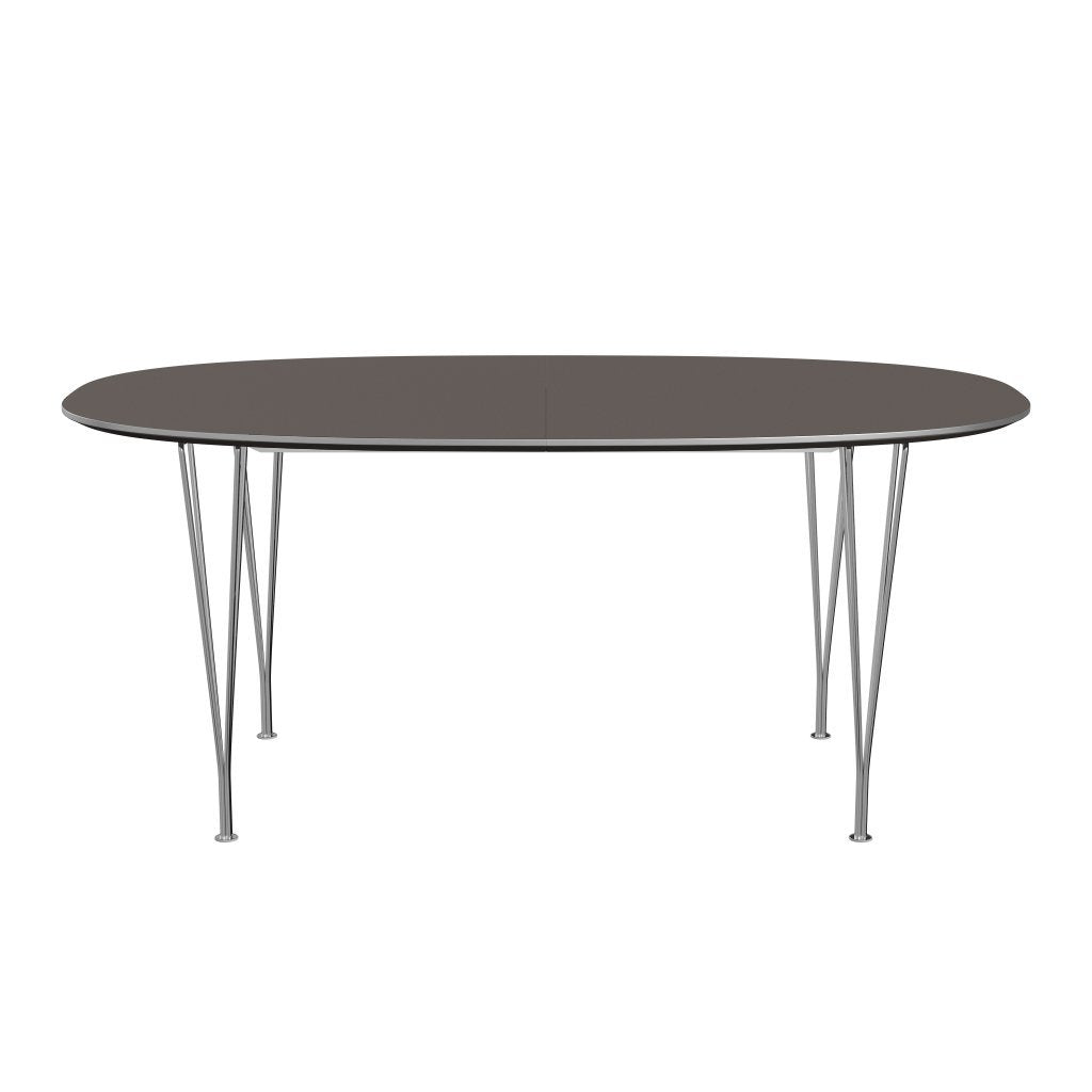 [product_category]-Fritz Hansen Superellipse Extendable Table Chrome/Grey Fenix Laminates, 270x100 Cm-Fritz Hansen-B620-FXGRL-SPAL-CST-FRI-1