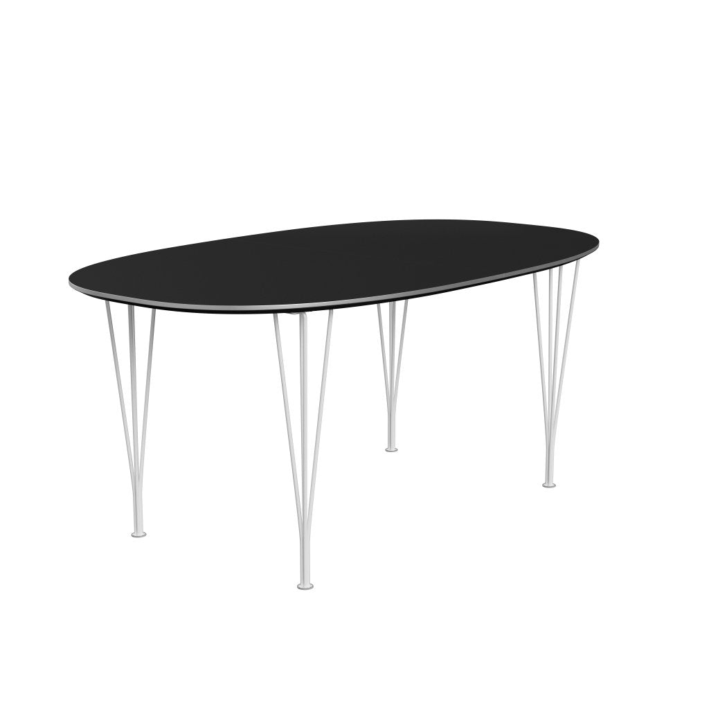 [product_category]-Fritz Hansen Superellipse Extendable Table White/Black Fenix Laminates, 270x100 Cm-Fritz Hansen-B620-FXBLL-SPAL-DRWH-FRI-2