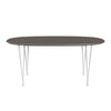 Fritz Hansen Superellipse™ Extendable Table White/Grey Fenix Laminates, 270x100 Cm