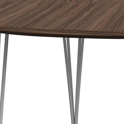 [product_category]-Fritz Hansen Superellipse Extending Table Nine Grey/Walnut Veneer With Walnut Table Edge, 270x100 Cm-Fritz Hansen-B620-WAL001-WAL001-DRNIGR-FRI-4