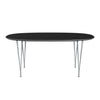 Fritz Hansen Superellipse Extending Table Silvergrey/Black Fenix Laminates, 270x100 Cm