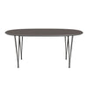 Fritz Hansen Superellipse Extending Table Warm Graphite/Grey Fenix Laminate, 270x100 Cm