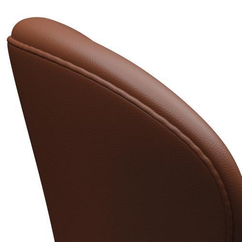 [product_category]-Fritz Hansen Swan Lounge Chair, Black Lacquered/Aura Cognac-Fritz Hansen-3320-CLTAN-BLLA-FRI-5