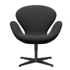  Swan Lounge Chair Black Lacquered/Capture Charcoal