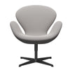  Swan Lounge Chair Black Lacquered/Capture Grey