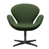  Swan Lounge Chair Black Lacquered/Capture Moss Green