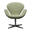  Swan Lounge Chair Black Lacquered/Capture Soft Green