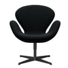  Swan Lounge Chair Black Lacquered/Diablo Black