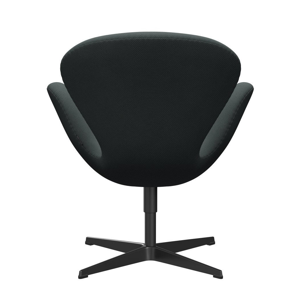 [product_category]-Fritz Hansen Swan Lounge Chair, Black Lacquered/Diablo Steel Grey-Fritz Hansen-3320-DIA102-BLLA-FRI-4