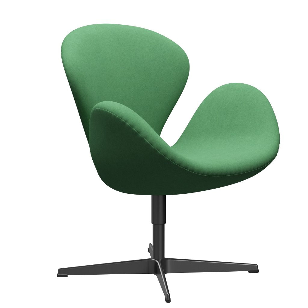 [product_category]-Fritz Hansen Swan Lounge Chair, Black Lacquered/Divina Green-Fritz Hansen-3320-DIV966-BLLA-FRI-2