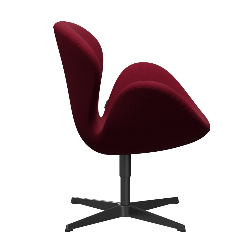 [product_category]-Fritz Hansen Swan Lounge Chair, Black Lacquered/Divina Light Aubergine-Fritz Hansen-3320-DIV652-BLLA-FRI-3