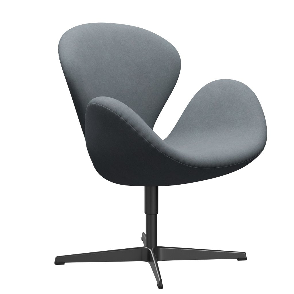 [product_category]-Fritz Hansen Swan Lounge Chair, Black Lacquered/Divina Light Grey-Fritz Hansen-3320-DIV171-BLLA-FRI-2