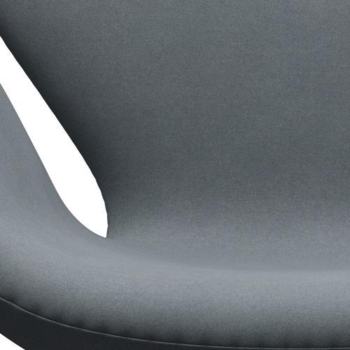 [product_category]-Fritz Hansen Swan Lounge Chair, Black Lacquered/Divina Light Grey-Fritz Hansen-3320-DIV171-BLLA-FRI-6