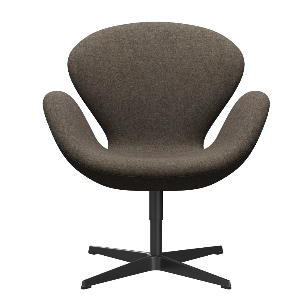 [product_category]-Fritz Hansen Swan Lounge Chair, Black Lacquered/Divina Md Mole-Fritz Hansen-3320-DMD343-BLLA-FRI-1