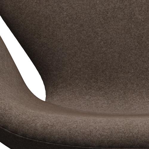 [product_category]-Fritz Hansen Swan Lounge Chair, Black Lacquered/Divina Melange Dusty Brown-Fritz Hansen-3320-DIM260-BLLA-FRI-6