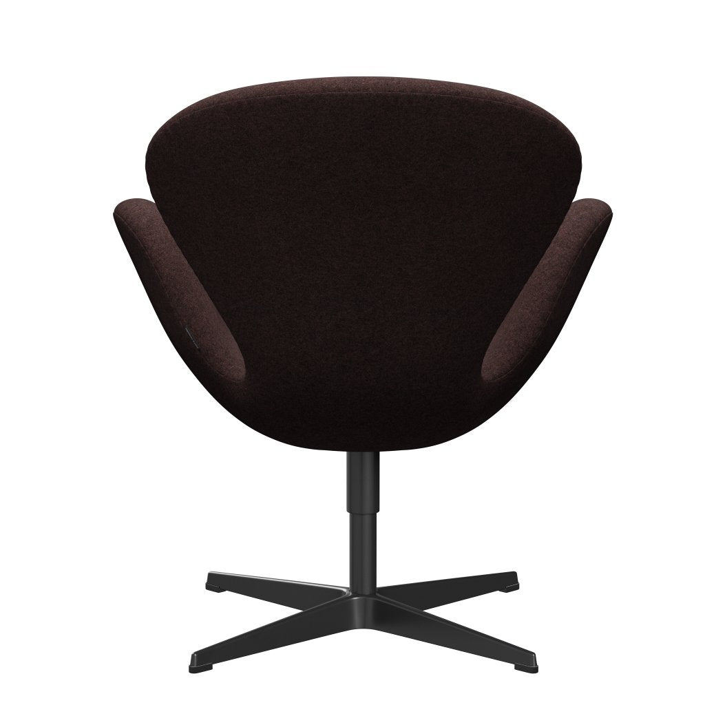 [product_category]-Fritz Hansen Swan Lounge Chair, Black Lacquered/Divina Melange Dusty Violet-Fritz Hansen-3320-DIM677-BLLA-FRI-4