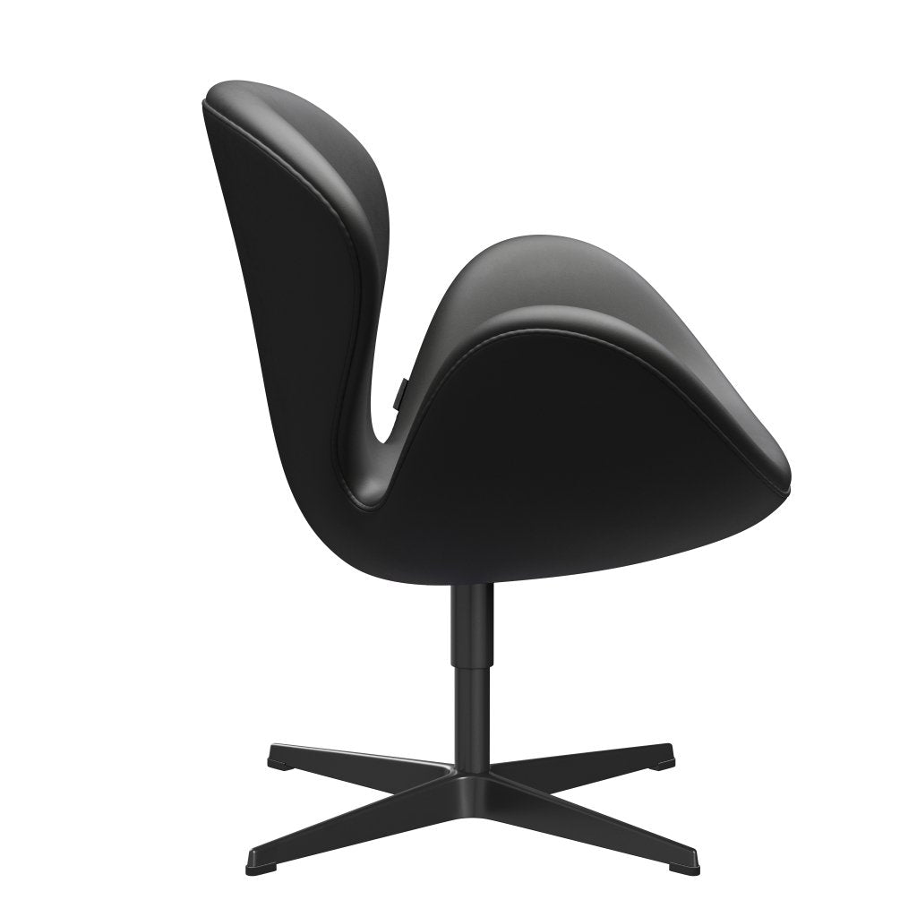 [product_category]-Fritz Hansen Swan Lounge Chair, Black Lacquered/Essential Black-Fritz Hansen-3320-STBLA-BLLA-FRI-3