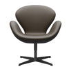  Swan Lounge Chair Black Lacquered/Essential Stone