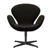  Swan Lounge Chair Black Lacquered/Fame Dark