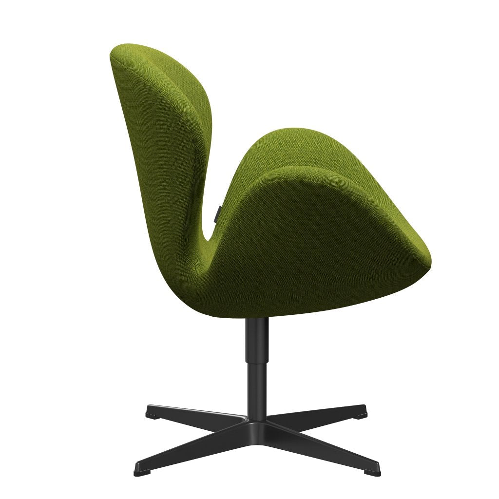 [product_category]-Fritz Hansen Swan Lounge Chair, Black Lacquered/Hallingdal Green-Fritz Hansen-3320-HAL980-BLLA-FRI-3