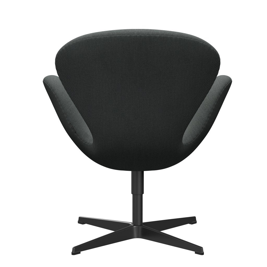 [product_category]-Fritz Hansen Swan Lounge Chair, Black Lacquered/Steelcut Trio Coal-Fritz Hansen-3320-STR153-BLLA-FRI-4