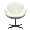  Swan Lounge Chair Black Lacquered/Sunniva Crème