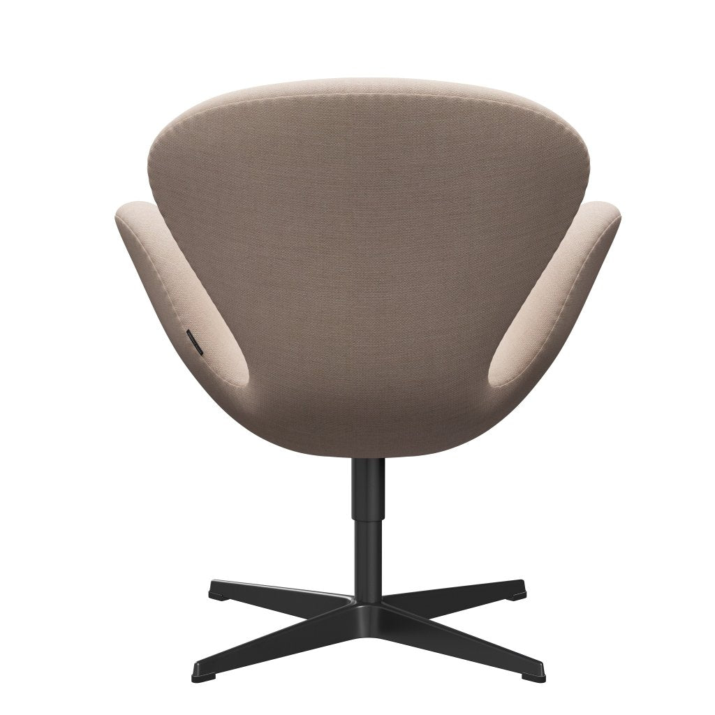 [product_category]-Fritz Hansen Swan Lounge Chair, Black Lacquered/Sunniva Sand/Soft Pink-Fritz Hansen-3320-SV236-BLLA-FRI-4