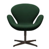  Swan Lounge Chair Brown Bronze/Divina Dark Green (876)