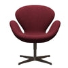  Swan Lounge Chair Brown Bronze/Divina Md Raspberry