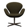  Swan Lounge Chair Brown Bronze/Divina Melange Dusty Olive