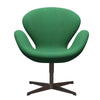  Swan Lounge Chair Brown Bronze/Divina Melange Green