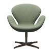  Swan Lounge Chair Brown Bronze/Divina Melange Light Green