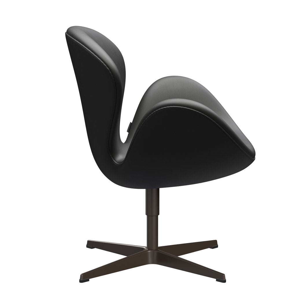 [product_category]-Fritz Hansen Swan Lounge Chair, Brown Bronze/Essential Black-Fritz Hansen-3320-STBLA-BBBASE-FRI-3