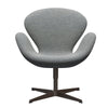  Swan Lounge Chair Brown Bronze/Hallingdal White Grey