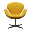  Swan Lounge Chair Brown Bronze/Steelcut Yellow