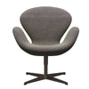  Swan Lounge Chair Brown Bronze/Sunniva Light Green/Violet