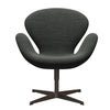  Swan Lounge Chair Brown Bronze/Sunniva Light Grey/Dark Grey