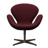  Swan Lounge Chair Brown Bronze/Tonus Wine Red