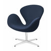  Swan Lounge Chair Fabric Christianshavn Blue Uni