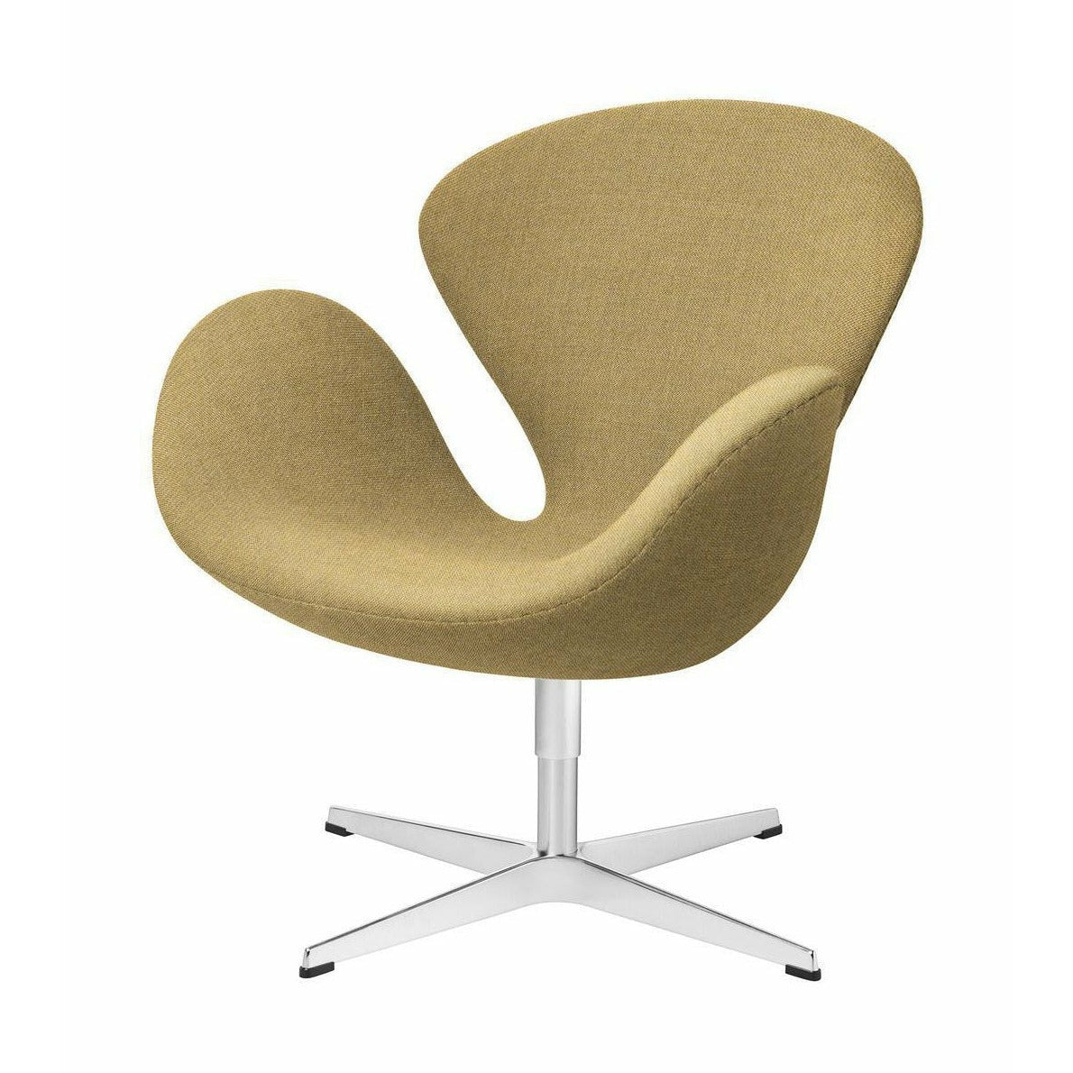 [product_category]-Fritz Hansen Swan Lounge Chair Fabric, Christianshavn Yellow-Fritz Hansen-3320-Alu-Christianshavn-1110-FRI-1