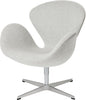  Swan Lounge Chair Fabric Divina Melange Light Grey