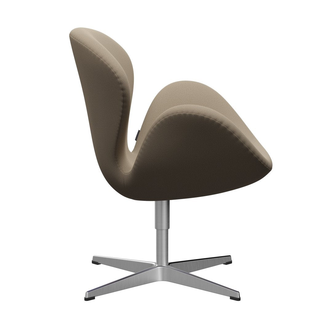 [product_category]-Fritz Hansen Swan Lounge Chair, Satin Brushed Aluminium/Capture Sand-Fritz Hansen-3320-CP6101-SPAL-FRI-3