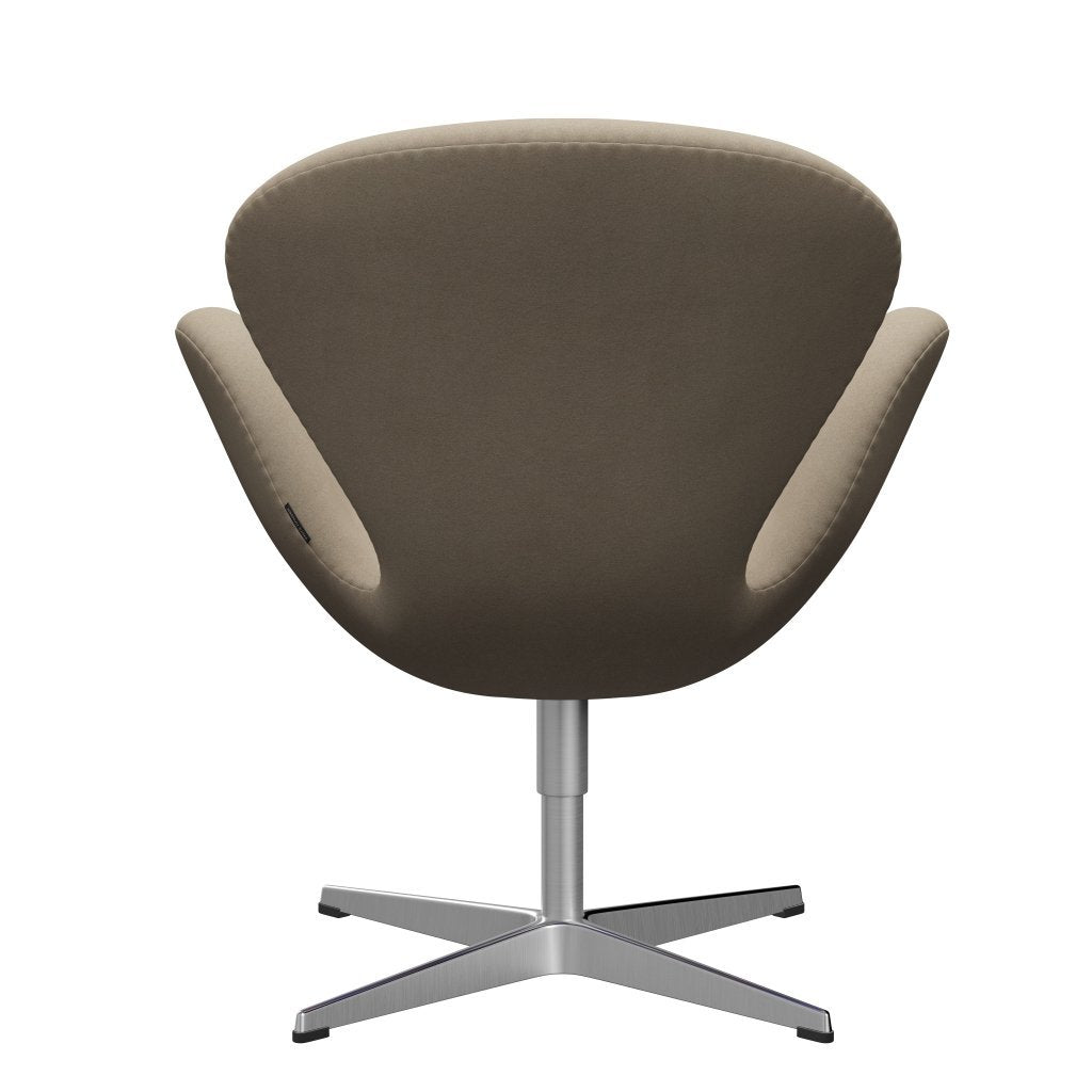 [product_category]-Fritz Hansen Swan Lounge Chair, Satin Brushed Aluminium/Divina Light Beige-Fritz Hansen-3320-DIV224-SPAL-FRI-4