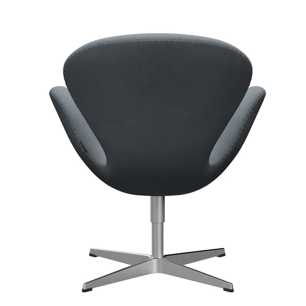 [product_category]-Fritz Hansen Swan Lounge Chair, Satin Brushed Aluminium/Divina Light Grey-Fritz Hansen-3320-DIV171-SPAL-FRI-4