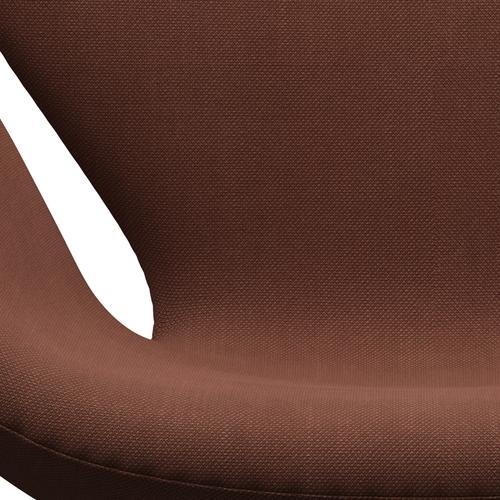 [product_category]-Fritz Hansen Swan Lounge Chair, Satin Brushed Aluminium/Steelcut Medium Brown-Fritz Hansen-3320-STI365-SPAL-FRI-6