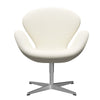  Swan Lounge Chair Satin Brushed Aluminium/Sunniva Crème