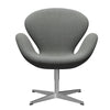  Swan Lounge Chair Satin Brushed Aluminium/Sunniva Grey